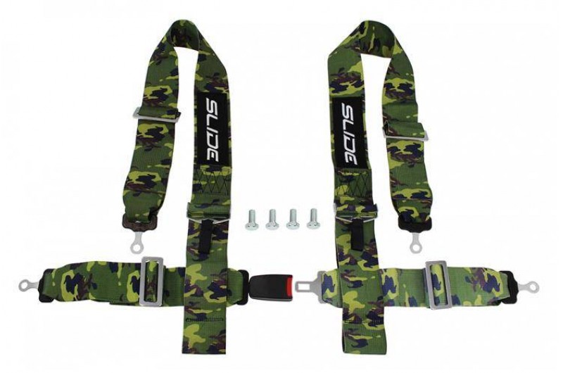 Спортивні ремені SLIDE 4 точки 3" Camo звичайний замок