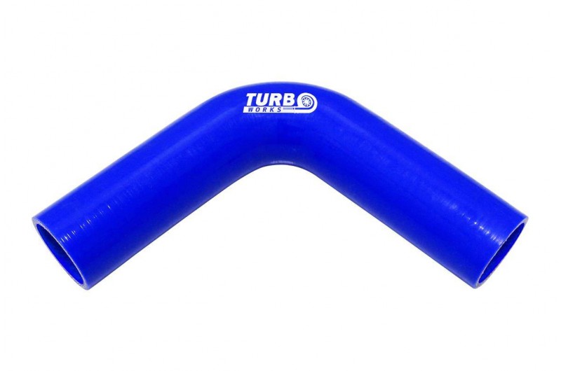 Силіконовий пайпінг TurboWorks Blue 90 градусів 57мм XL