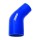 Перехід силіконовий 45гр TurboWorks Blue 51-76 мм