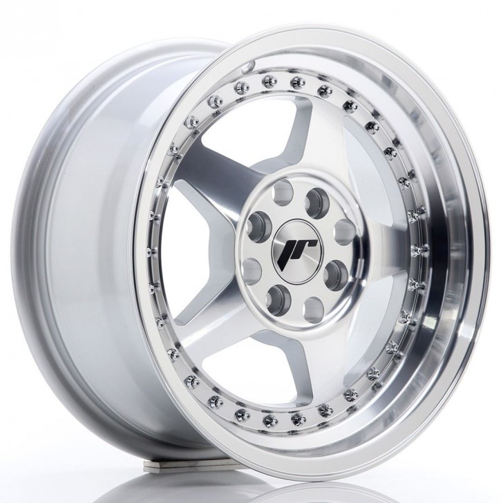 Колісний диск JR Wheels JR6 16x8 ET25 4x100/108 Silver Machined Face