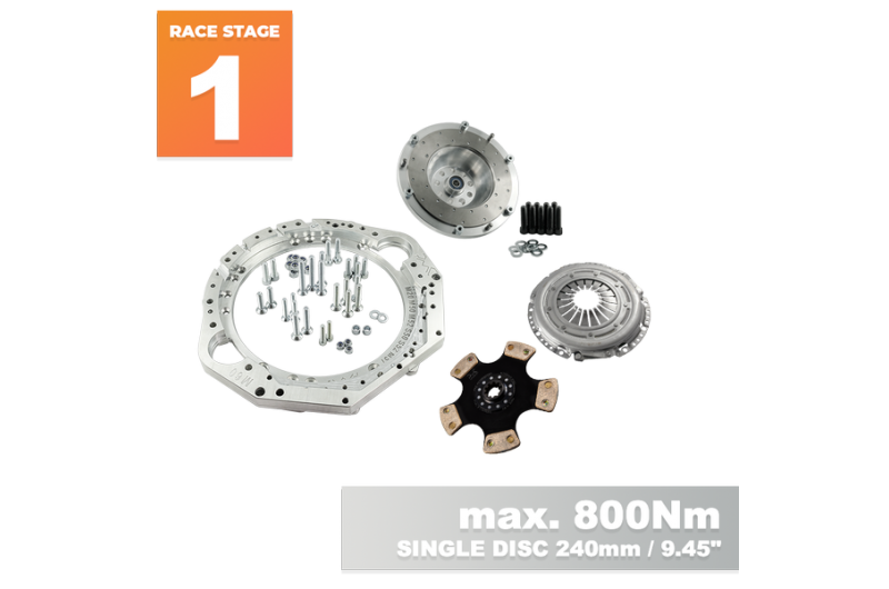 Кіт адаптера КПП RACE STAGE 1 BMW M60 - BMW M57/E46 S54 M3 - 240mm/9.45" Кіт адаптера КПП RACE STAGE 1 BMW M60 - BMW M57/E46 S54 M3 - 240mm/9.45"