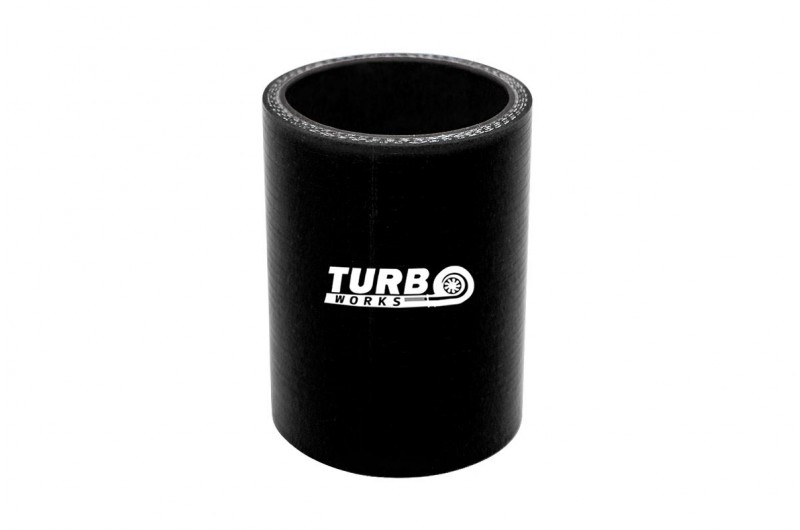 Силіконовий пайпінг TurboWorks прямий 38мм чорний
