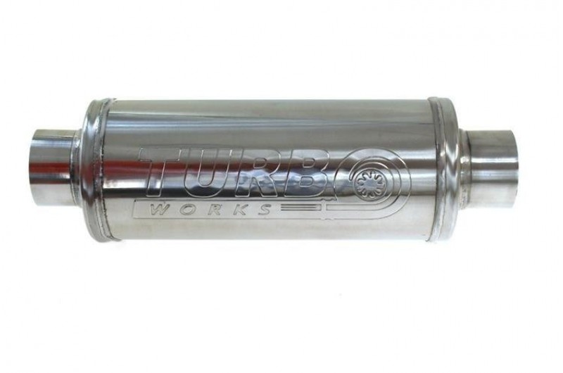 Глушник TurboWorks 57mm, 450mm, нержавіюча сталь 409SS