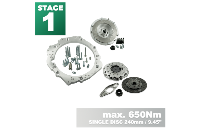 Адаптер КПП PMC Motorsport STAGE 1 Toyota 2JZ - BMW M57N2 6-speed HGU HGK / N54 - 240mm / 9.45"