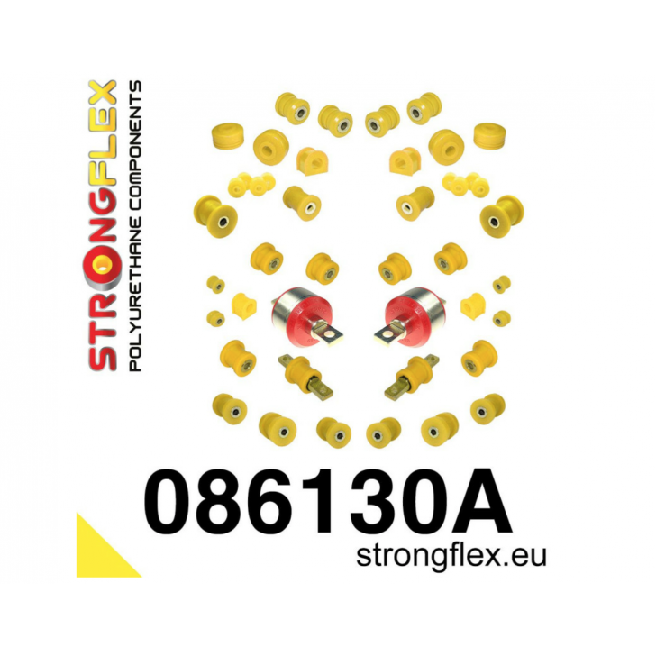 Повний комплект сайлентблоків підвіски StrongFlex 086130A Honda Civic IV (88-91)