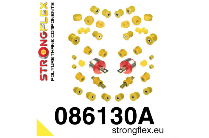 Повний комплект сайлентблоків підвіски StrongFlex 086130A Honda Civic IV (88-91)