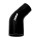 Перехід силіконовий 45гр TurboWorks Black 63-76 мм