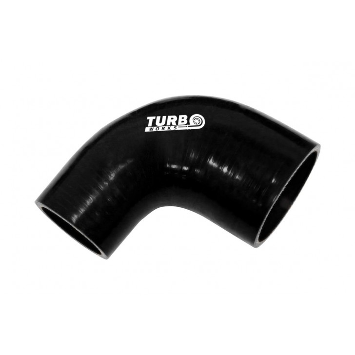 Силіконовий патрубок TurboWorks перехід 90гр 63-76mm Black