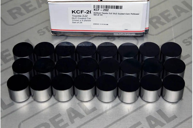 Товкачі Kelford DLC Coated Shimless Buckets Cam Follower 31mm 25mm Skirt Set of 24 Supra MK4 2JZ-GE 2JZ-GTE