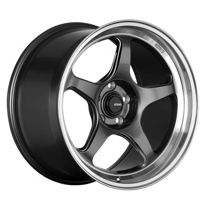 Колісний диск Konig Hyperspec 17x9.0 4x100 ET45 - Anthracite Metallic w/ Machined Lip