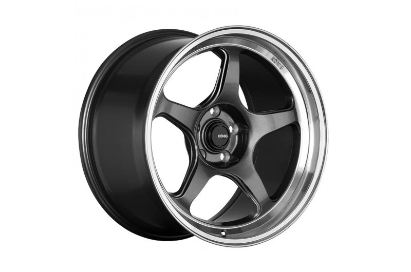 Колісний диск Konig Hyperspec 17x9.0 4x100 ET45 - Anthracite Metallic w/ Machined Lip