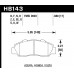 Тормозные колодки Hawk Performance HB143N.680 Acura/Honda